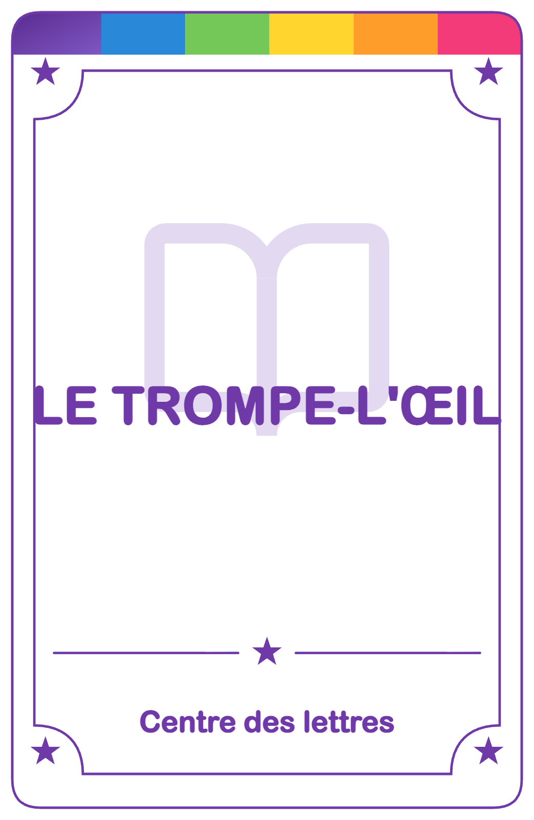 Recto de la carte Le trompe-l'œil
