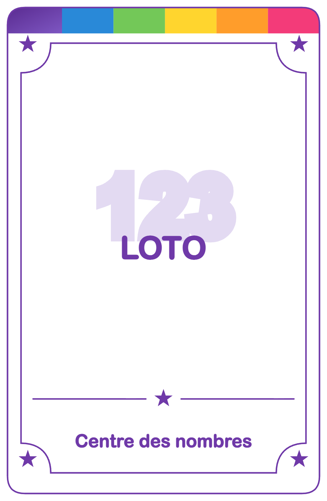 Recto de la carte Loto