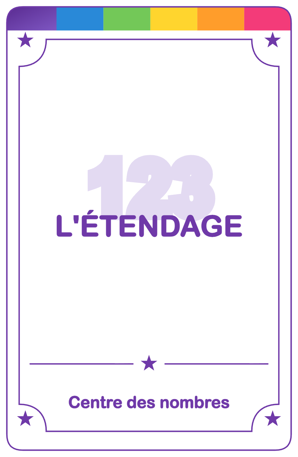 Recto de la carte L'étendage