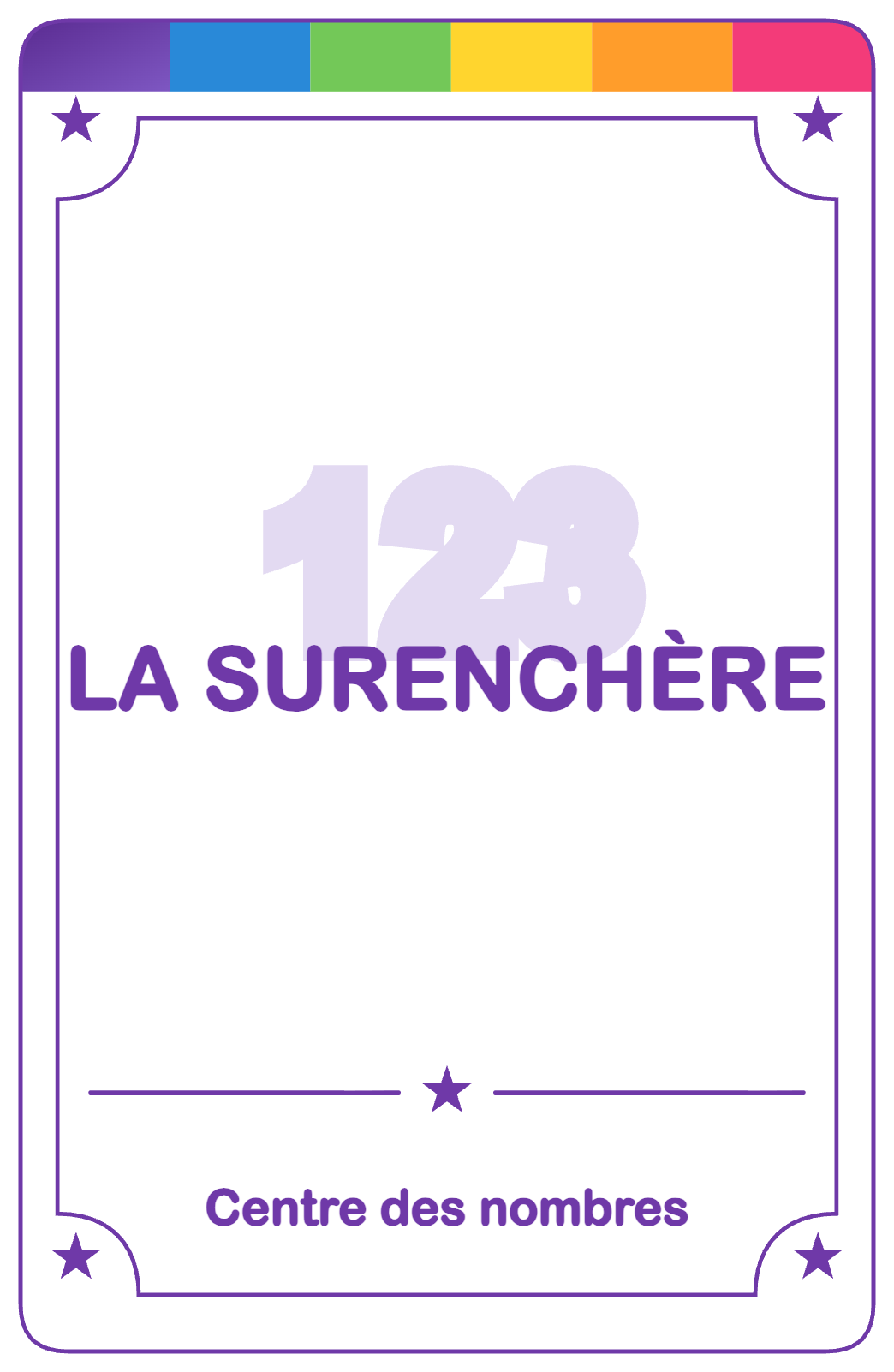 Recto de la carte La surenchère