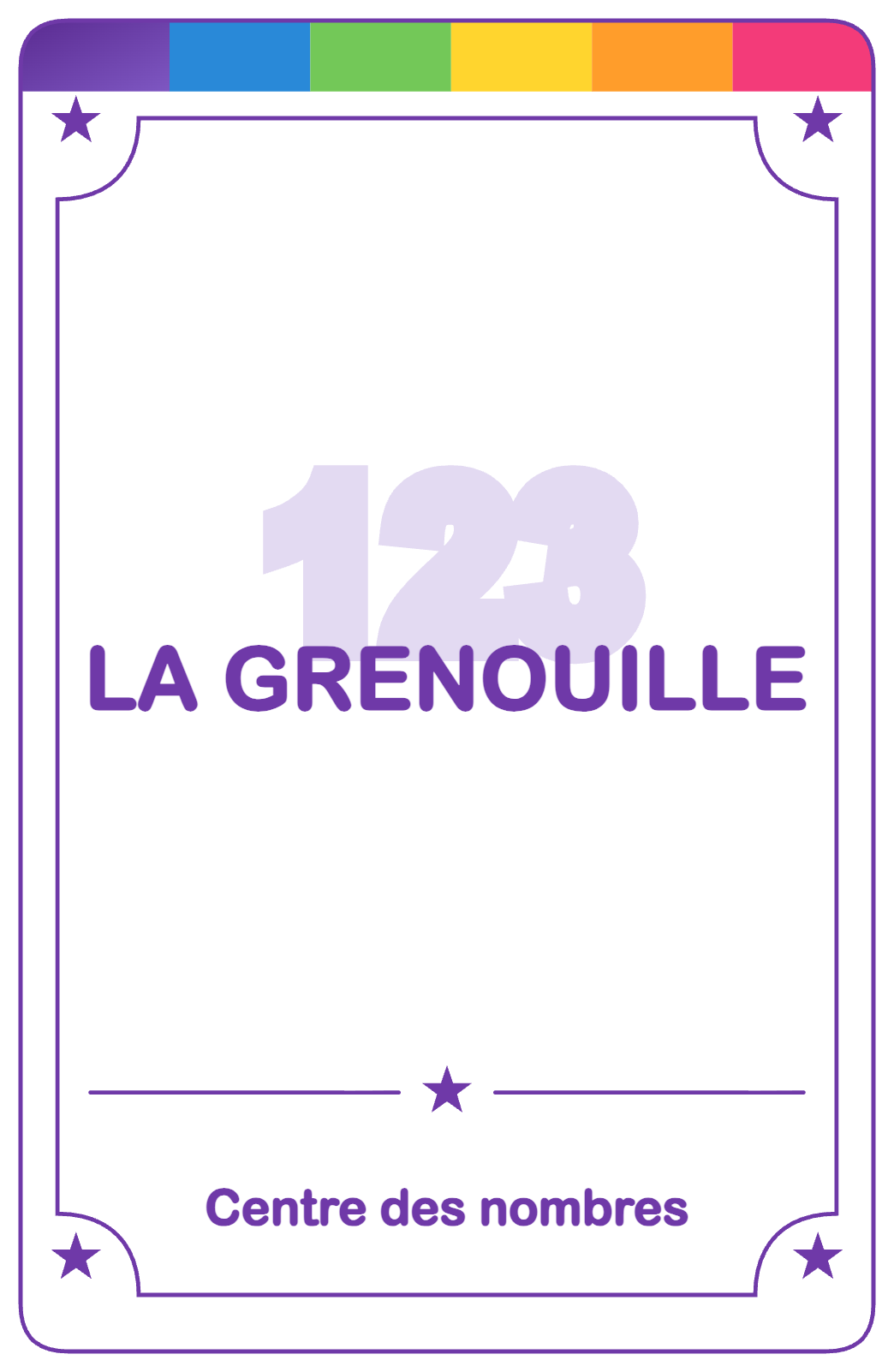 Recto de la carte La grenouille
