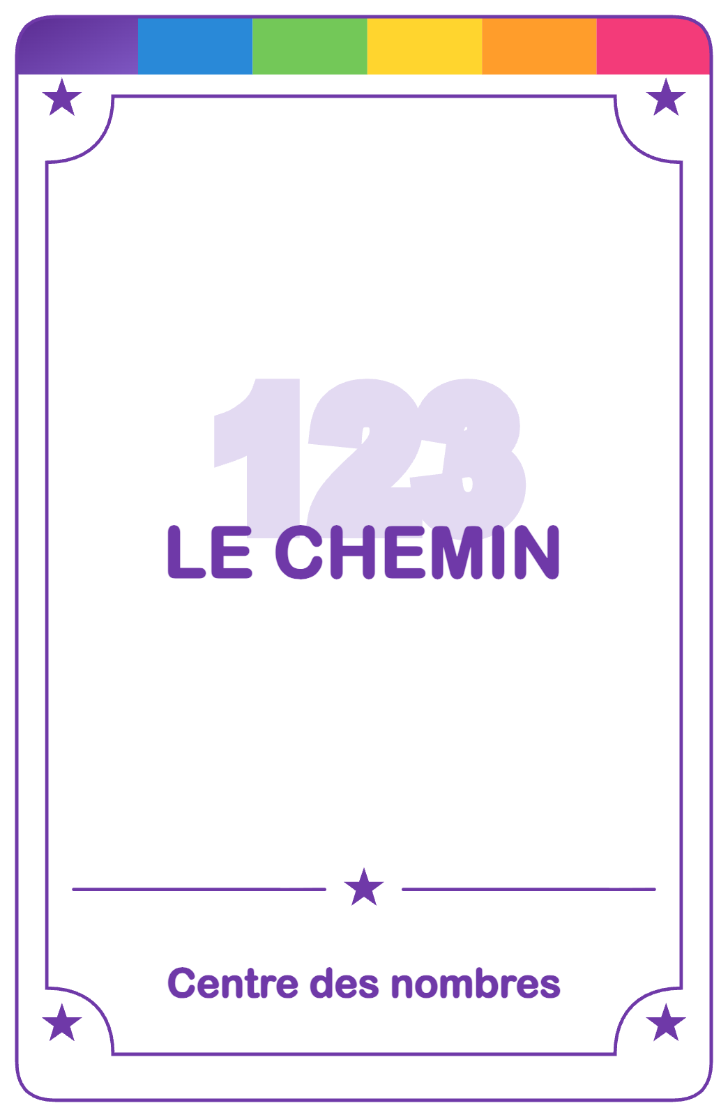 Recto de la carte Le chemin