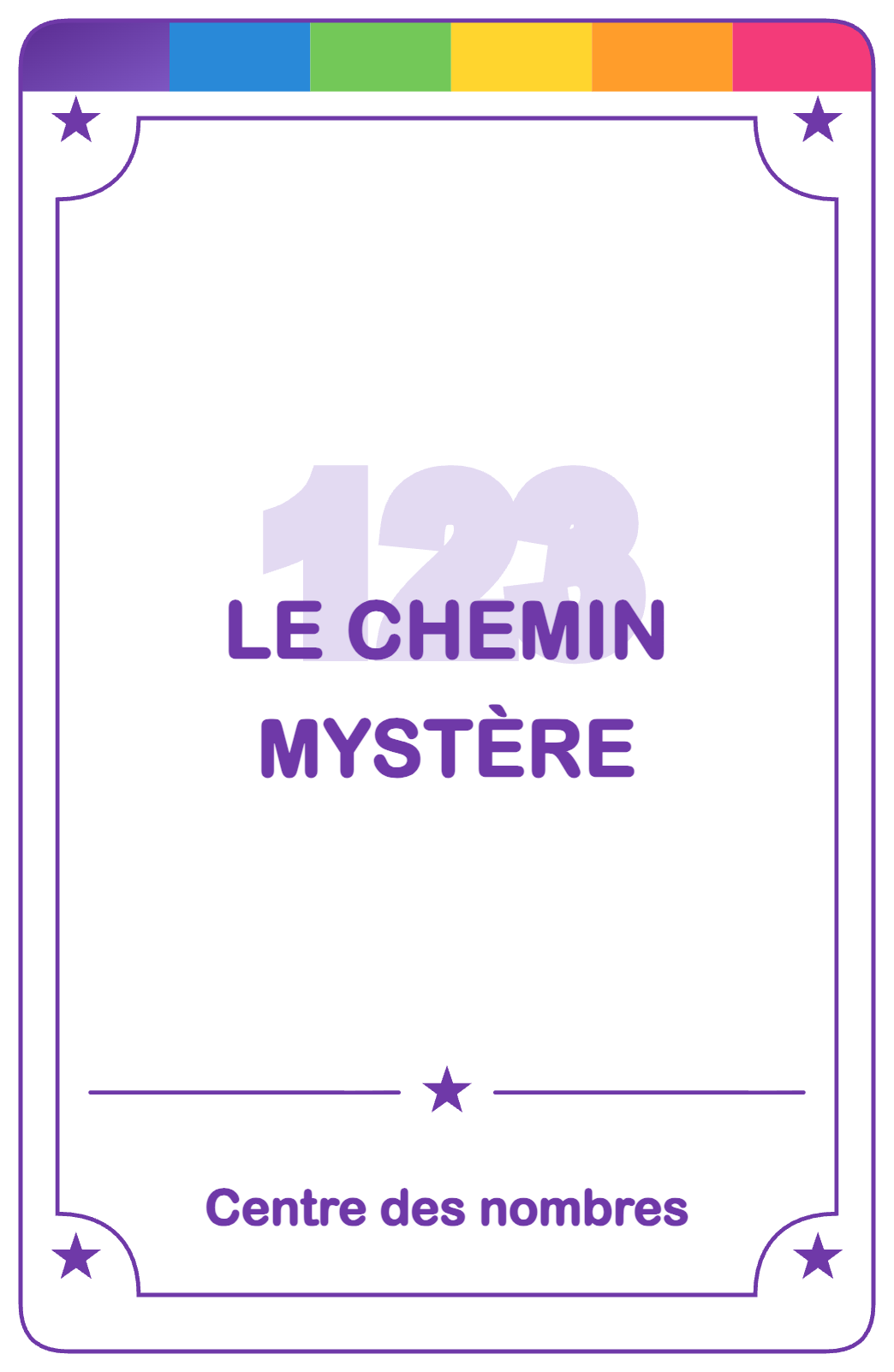 Recto de la carte Le chemin mystère