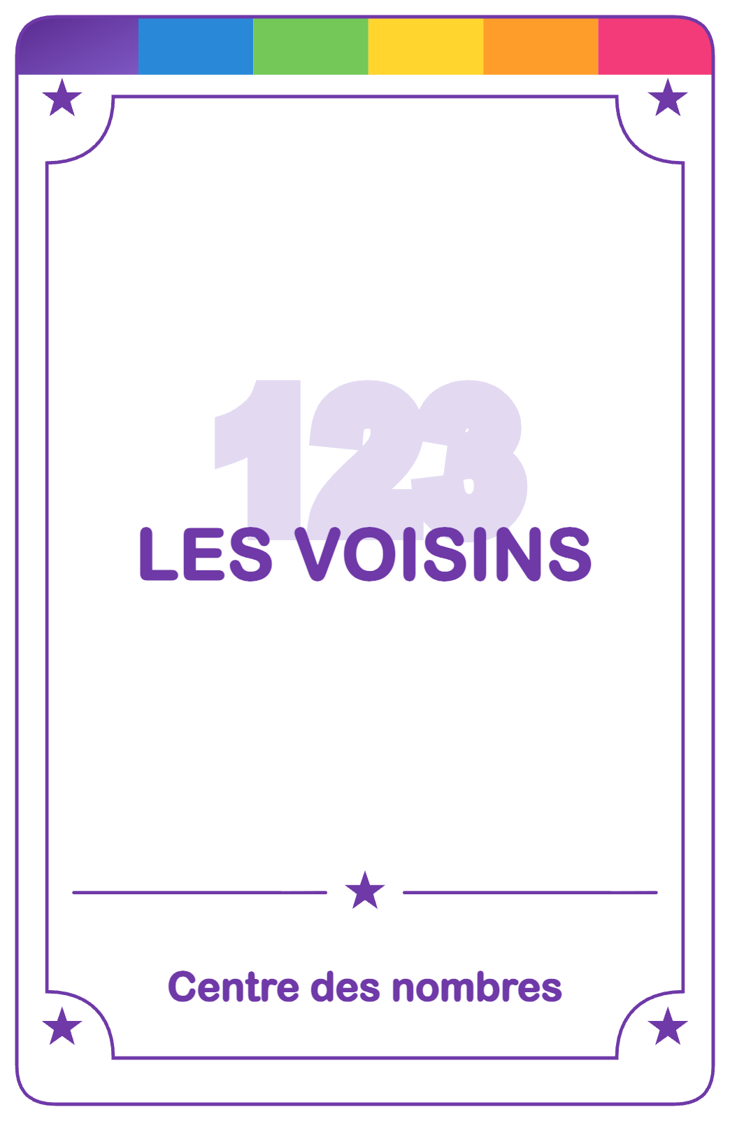 Recto de la carte Les voisins