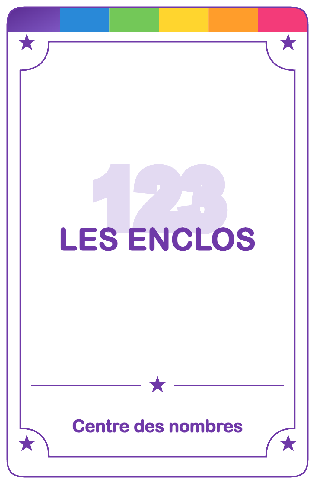 Recto de la carte Les enclos