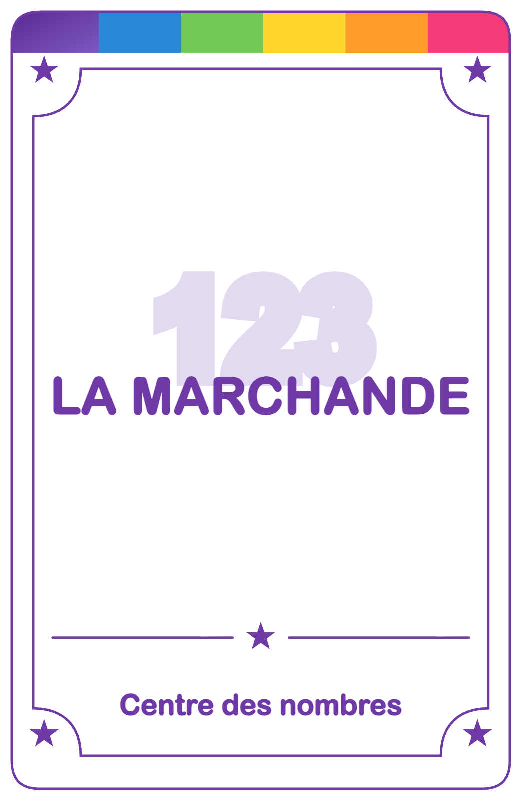 Recto de la carte La marchande