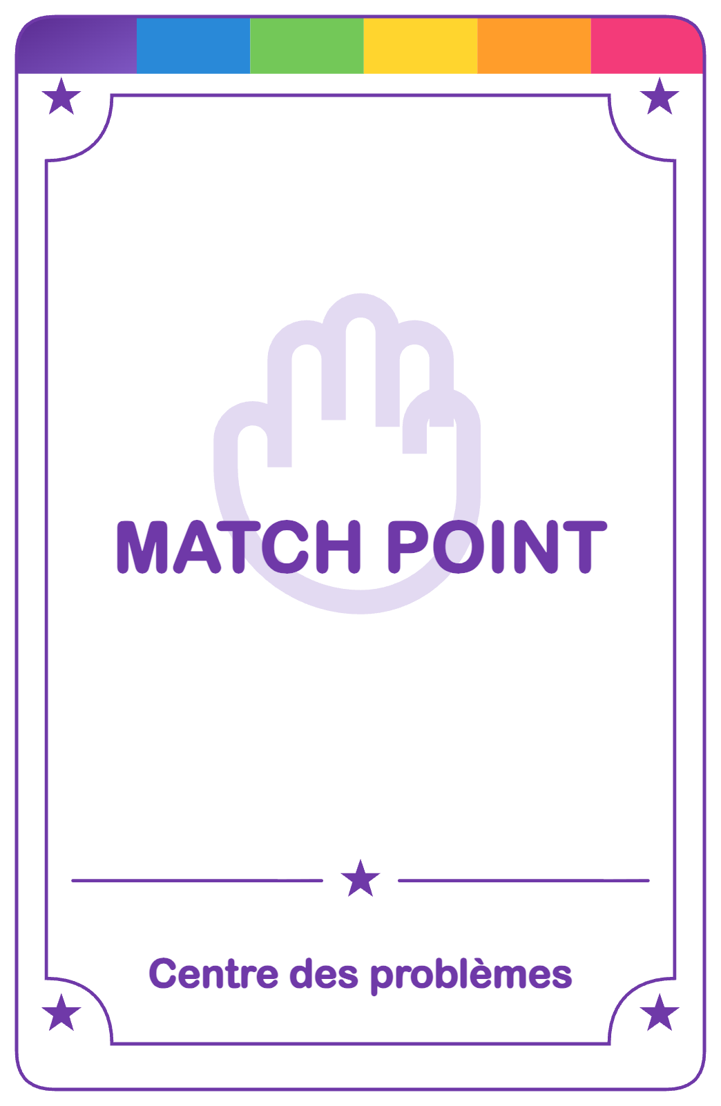 Recto de la carte Match Point